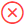 Red ex icon to click to reject a user's join group request.