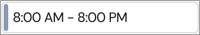 Screenshot of a shift with one job displaying a solid job color