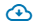 White cloud with a down arrow and outlined in blue means exported files are ready to download to your system